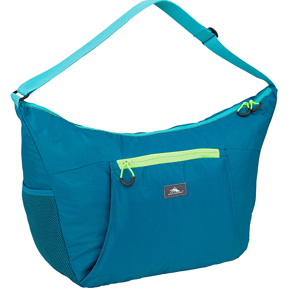 High Sierra 26L Packable Yoga Duffel SEA TROPIC TEAL ZEST High Sierra Lightweight packable expandable bags