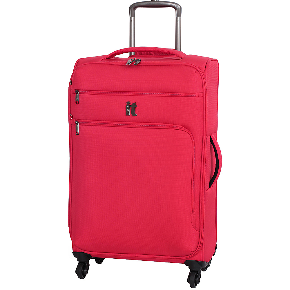 it luggage MegaLite Luggage Collection 27.4 Spinner eBags Exclusive Fiery Red it luggage Softside Checked