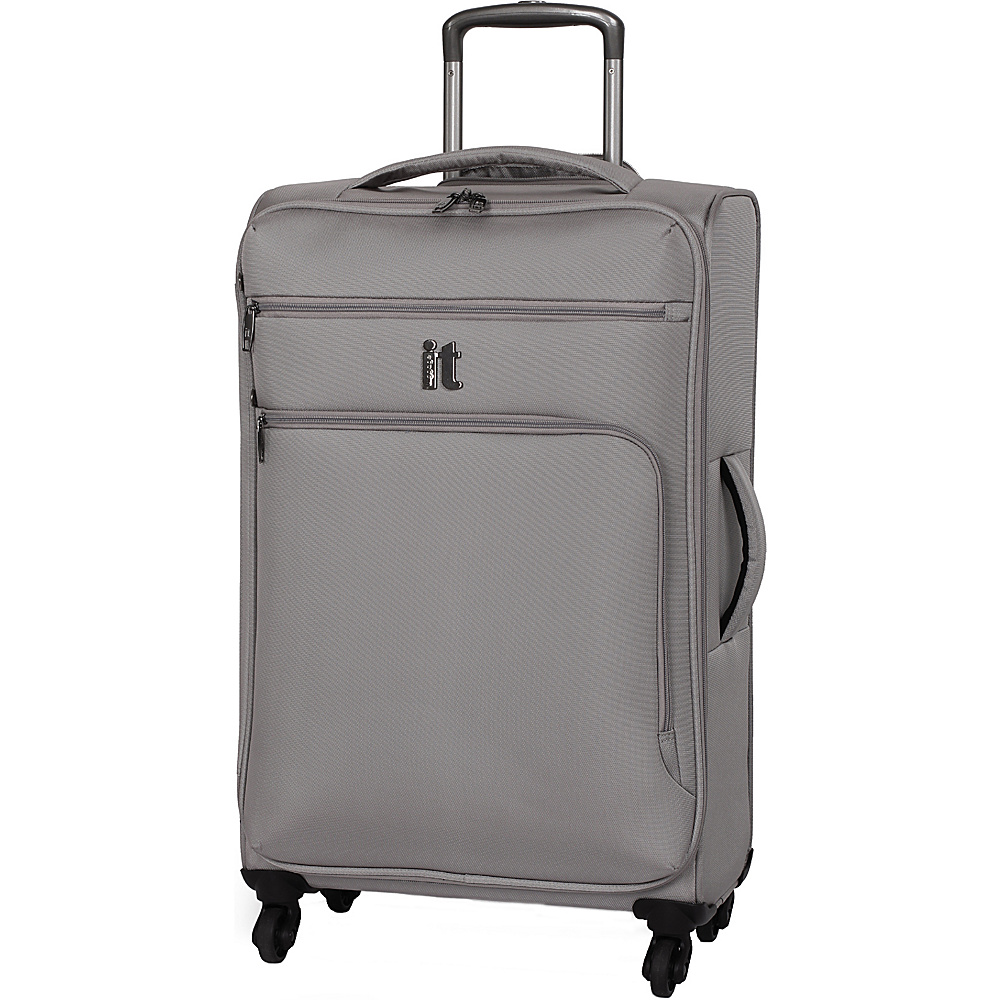 it luggage MegaLite Luggage Collection 27.4 Spinner eBags Exclusive Flint Gray it luggage Softside Checked