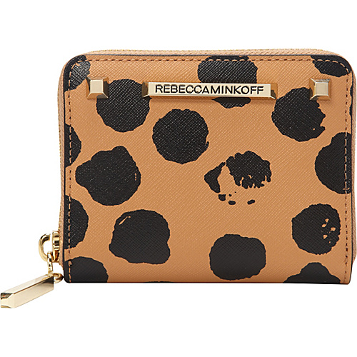 Rebecca Minkoff Mini Ava Zip Wallet Cuoio/Black - Rebecca Minkoff Designer Ladies Wallets