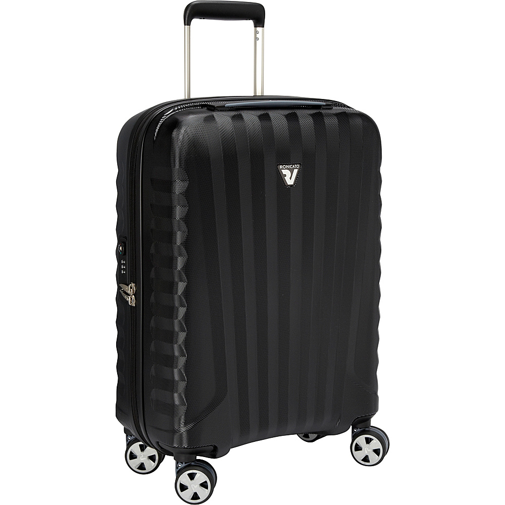 Roncato UNO ZSL Premium 22 Int l Carry On Spinner Black Roncato Hardside Carry On