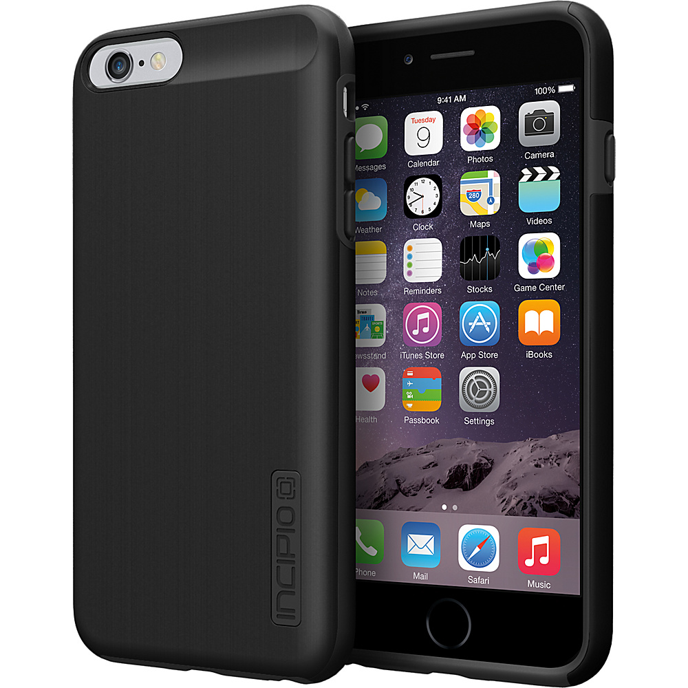 Incipio DualPro SHINE iPhone 6 6s Plus Case Black Black Incipio Personal Electronic Cases