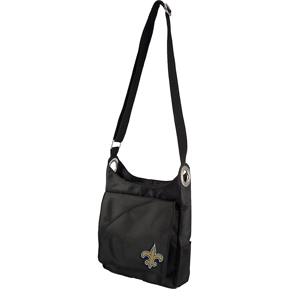 Littlearth Color Sheen Crossbody NFL Teams New Orleans Saints Littlearth Fabric Handbags