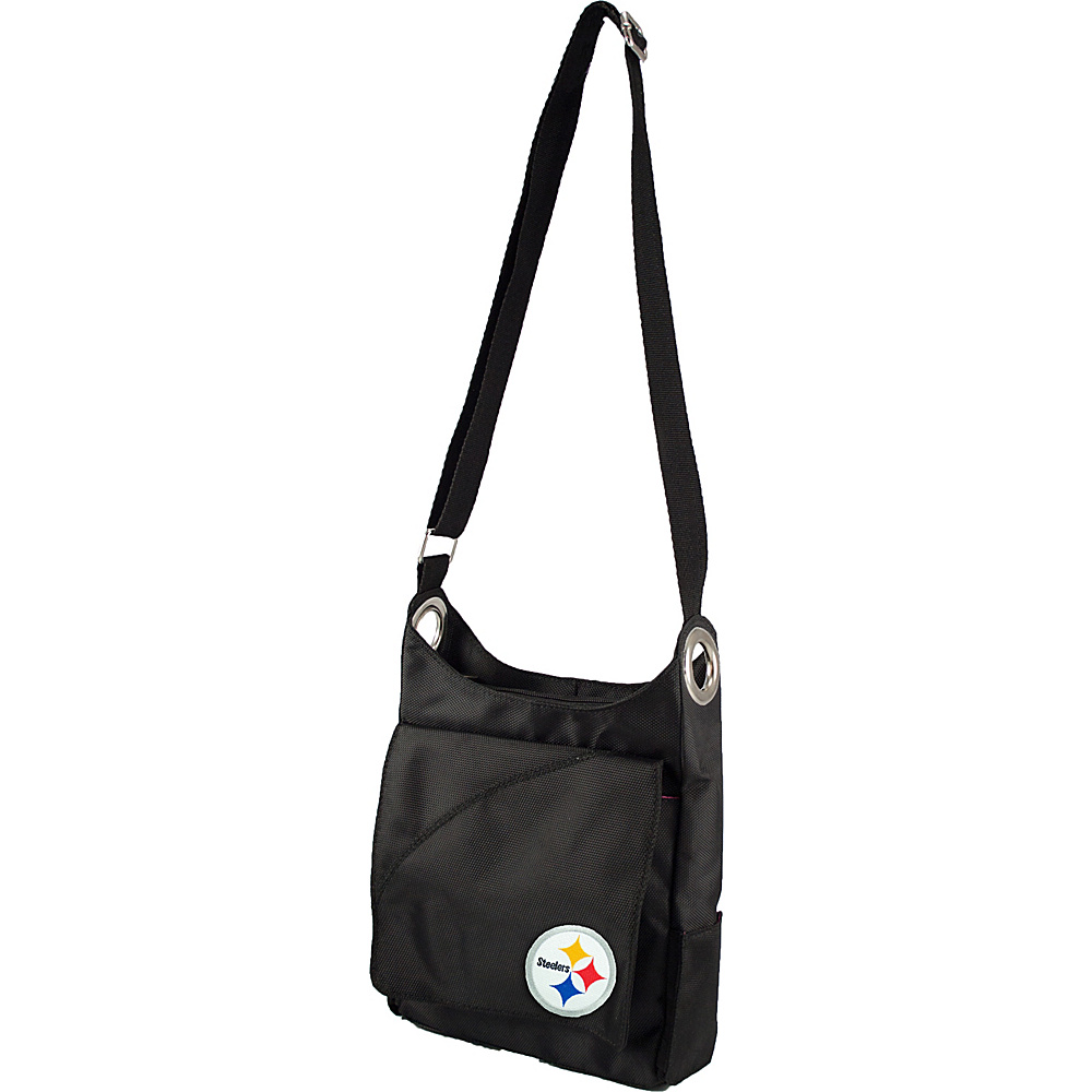 Littlearth Color Sheen Crossbody NFL Teams Pittsburgh Steelers Littlearth Fabric Handbags