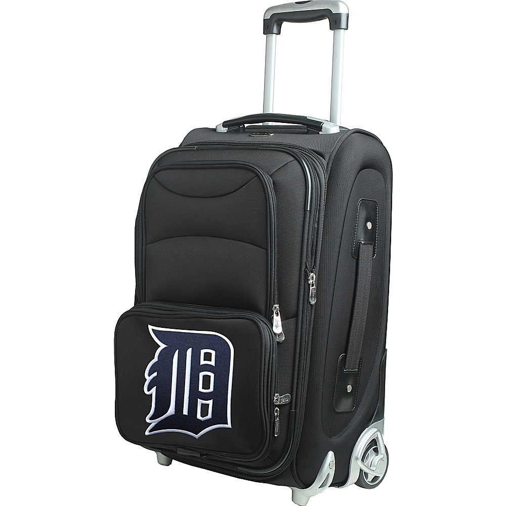 Denco Sports Luggage MLB 21 Wheeled Upright Detroit Tigers Denco Sports Luggage Small Rolling Luggage