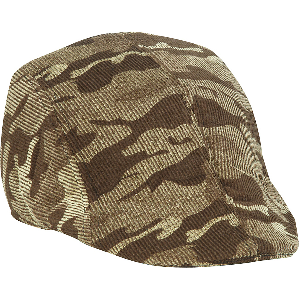 Magid Camouflage Corduroy Ivy Cap Khaki Magid Hats Gloves Scarves