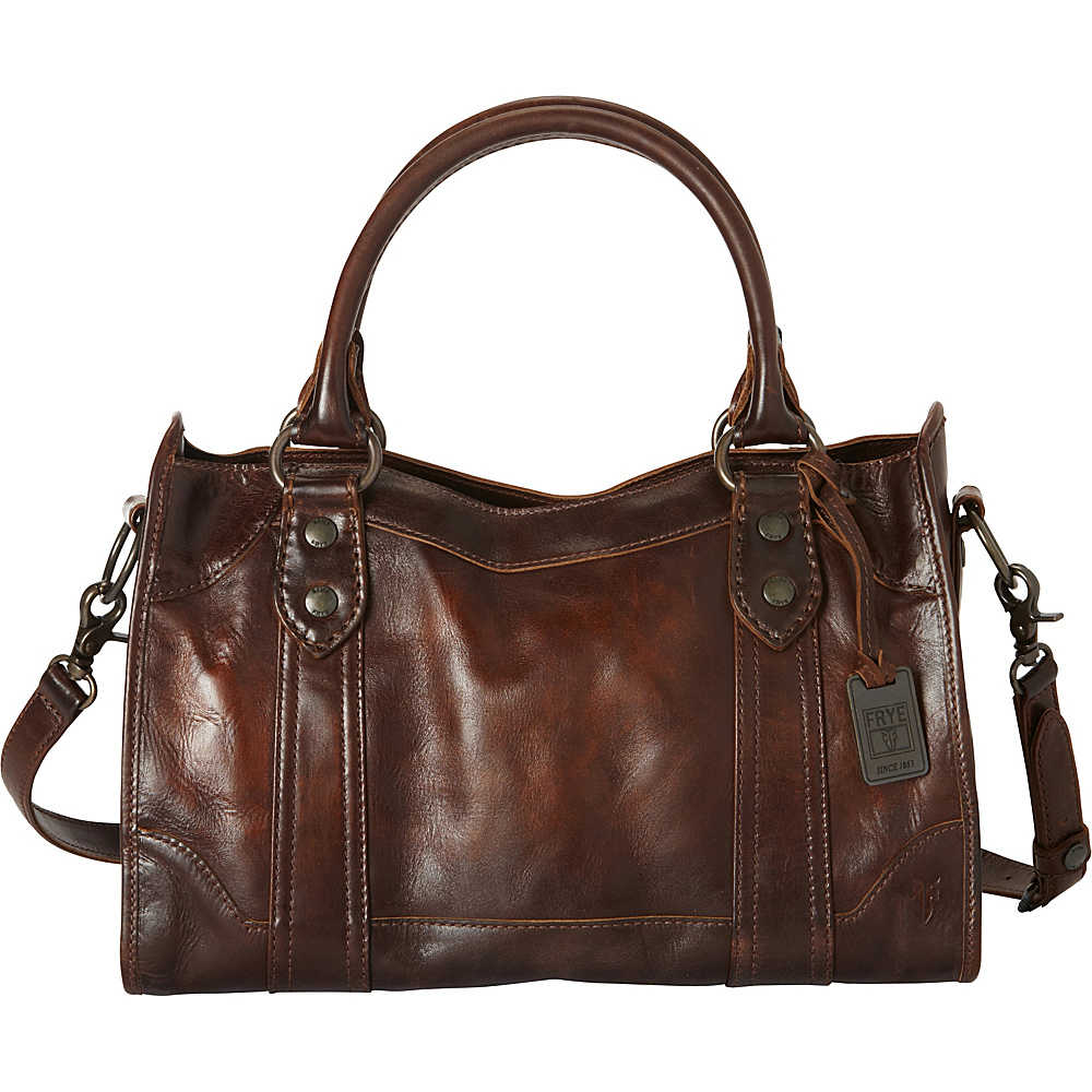 Frye Melissa Satchel Dark Brown Frye Designer Handbags