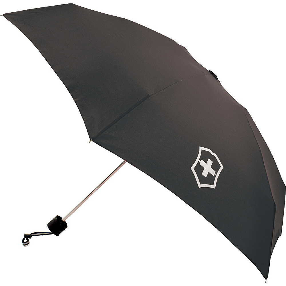 Victorinox Lifestyle Accessories 4.0 Mini Umbrella Black Black Logo Victorinox Umbrellas and Rain Gear