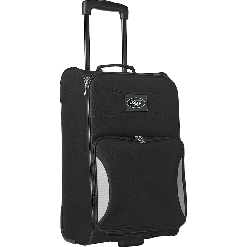 Denco Sports Luggage NFL 21 Steadfast Upright Carry on New York Jets Denco Sports Luggage Small Rolling Luggage