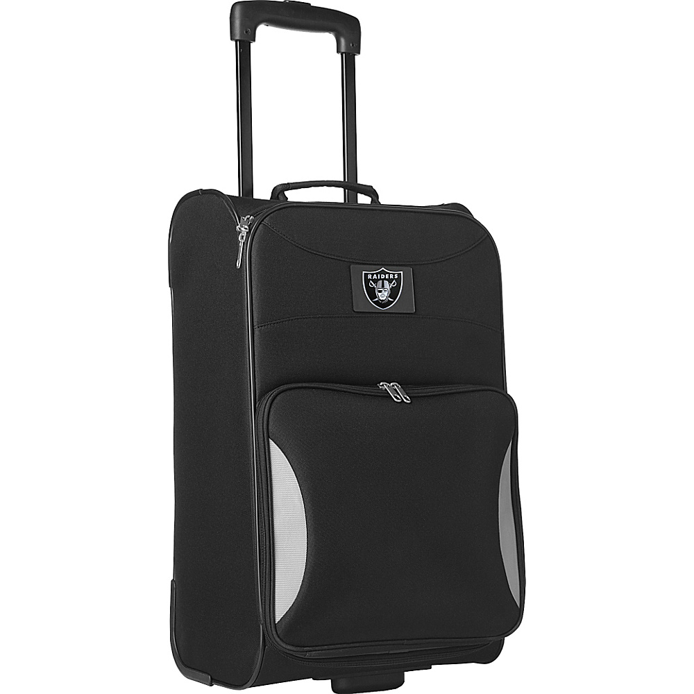 Denco Sports Luggage NFL 21 Steadfast Upright Carry on Oakland Raiders Denco Sports Luggage Small Rolling Luggage