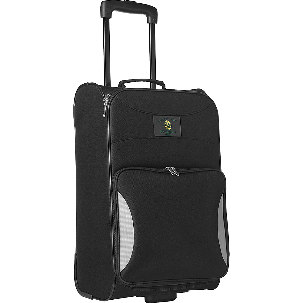 Denco Sports Luggage Legacy Packers 21 Black Steadfast Upright Carry On Black Denco Sports Luggage Small Rolling Luggage