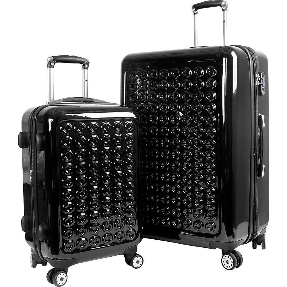 J World New York Joint Hardside Spinner 2pc Luggage Set Black J World New York Luggage Sets