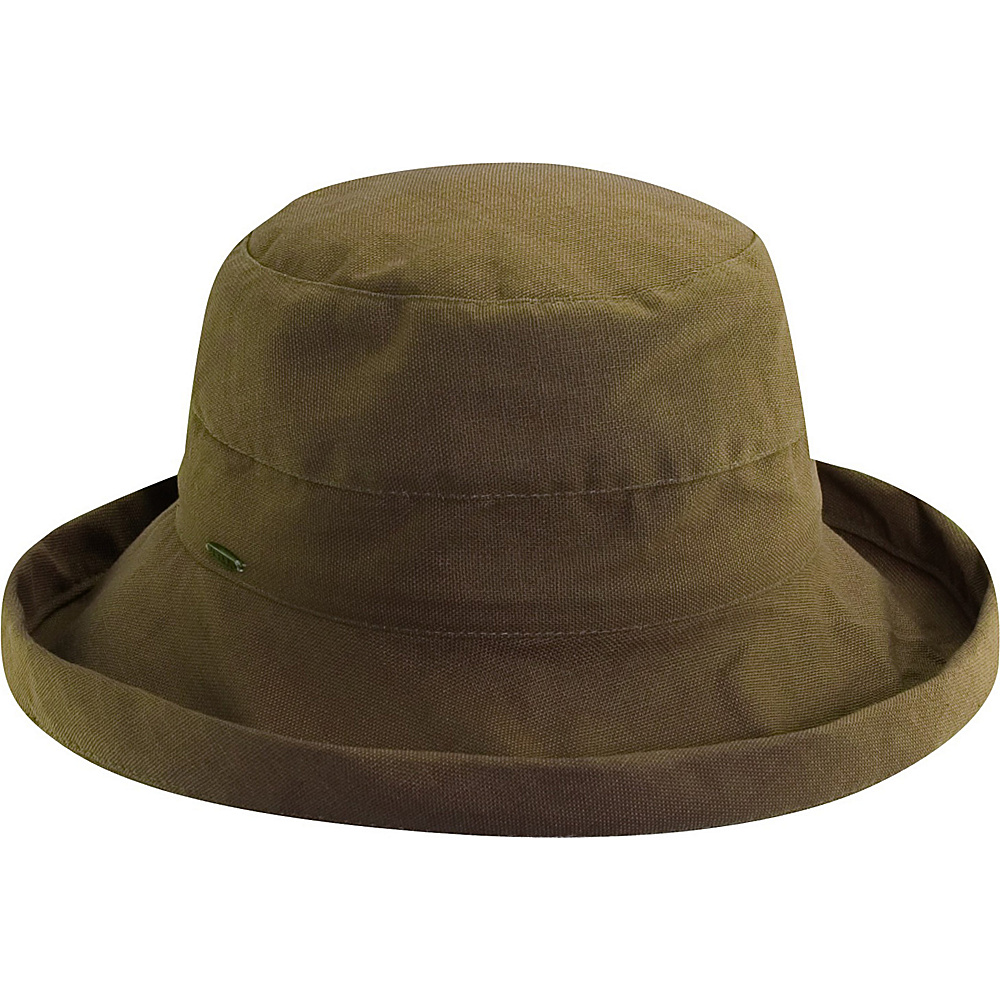 Scala Hats Medium Brim Cotton Hat Chocolate Scala Hats Hats Gloves Scarves