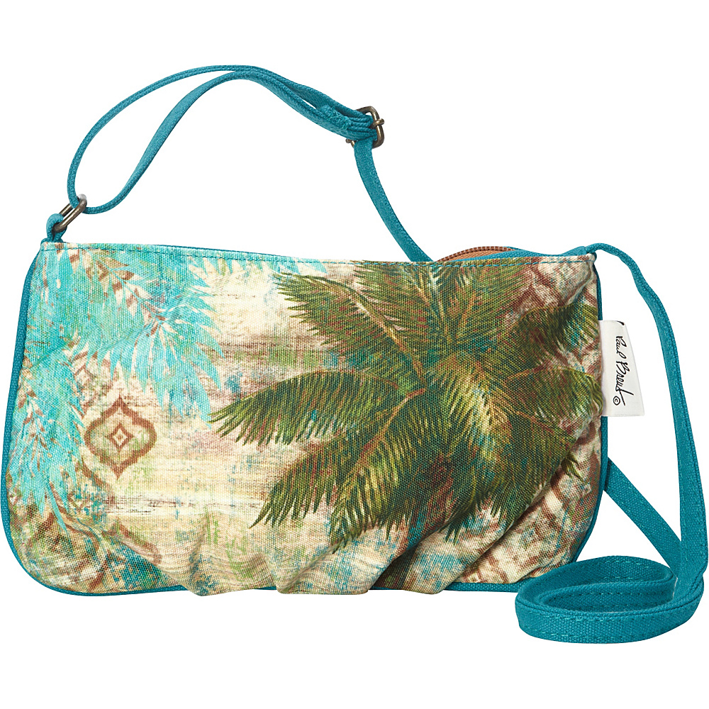Sun N Sand Aqua Escape Crossbody Green Sun N Sand Fabric Handbags
