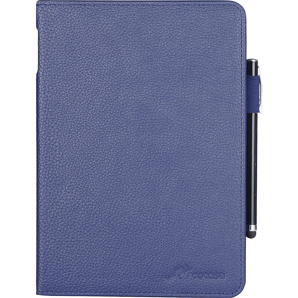 rooCASE Dual View Folio Case Smart Cover Stand for Amazon Fire HD 7 2014 Navy rooCASE Electronic Cases