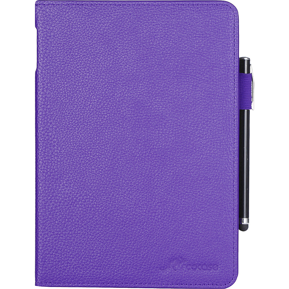 rooCASE Dual View Folio Case Smart Cover Stand for Amazon Fire HD 7 2014 Purple rooCASE Laptop Sleeves