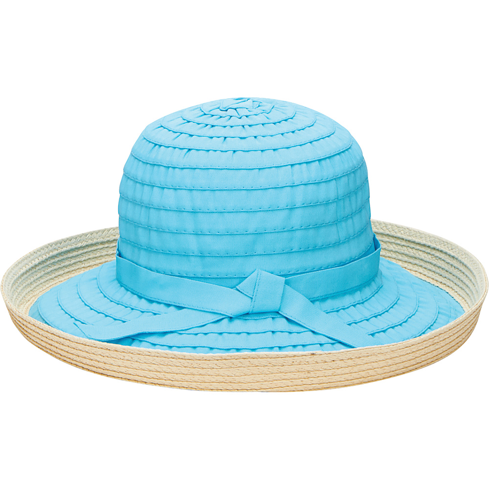 San Diego Hat Ribbon Kettle Brim Hat Aqua San Diego Hat Hats Gloves Scarves