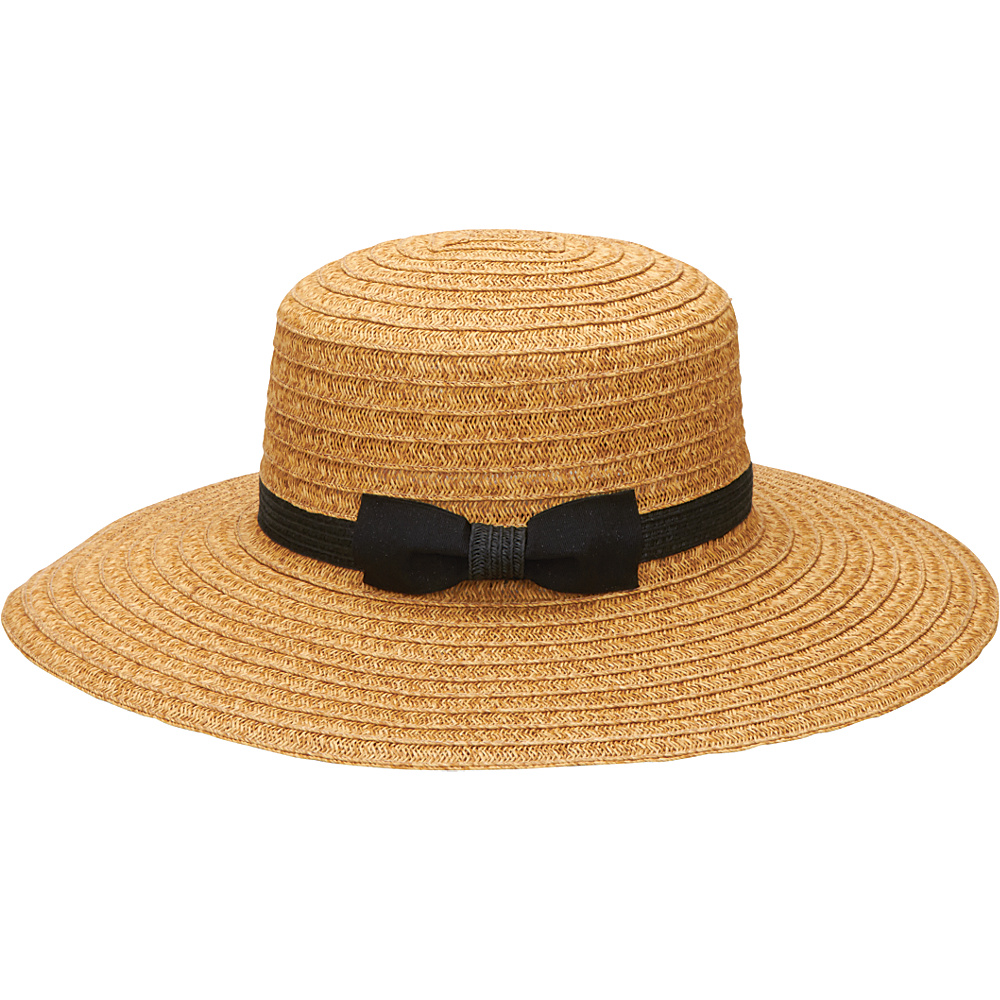San Diego Hat Ultrabraid Sunbrim Hat with Ribbon Bow Natural San Diego Hat Hats Gloves Scarves