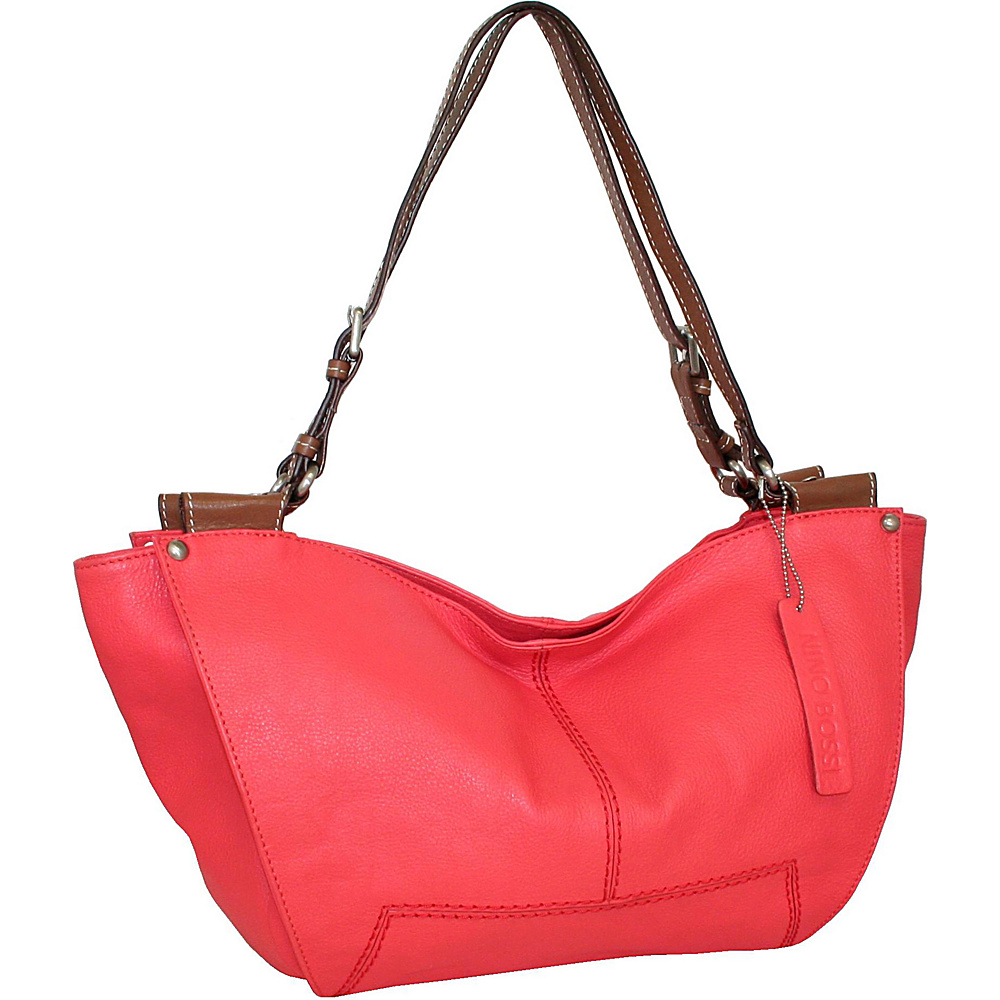 Nino Bossi Isle of Capri Shoulder Bag Coral Nino Bossi Leather Handbags