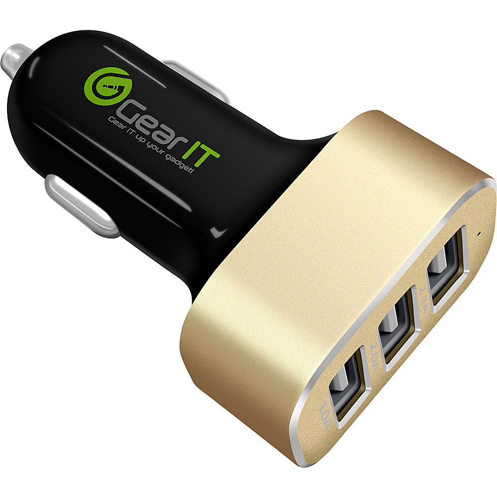 GearIt GearIt 3 Port Rapid USB Car Charger Apple Android Black GearIt Car Travel