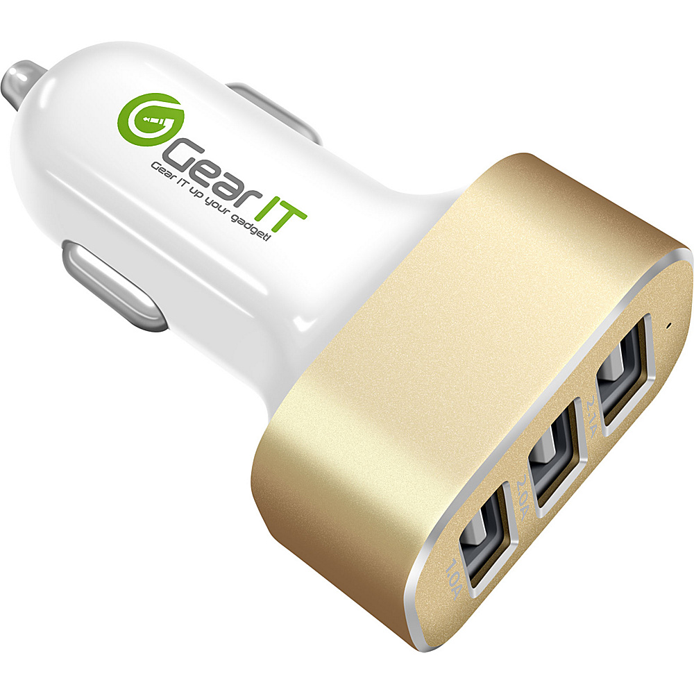 GearIt GearIt 3 Port Rapid USB Car Charger Apple Android White GearIt Car Travel