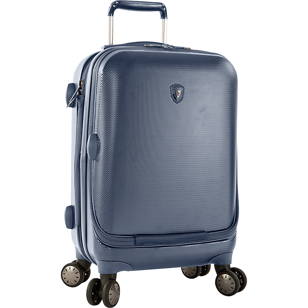 Heys America Portal SmartLuggage 21 Carry On Spinner Luggage Slate Blue Heys America Hardside Carry On