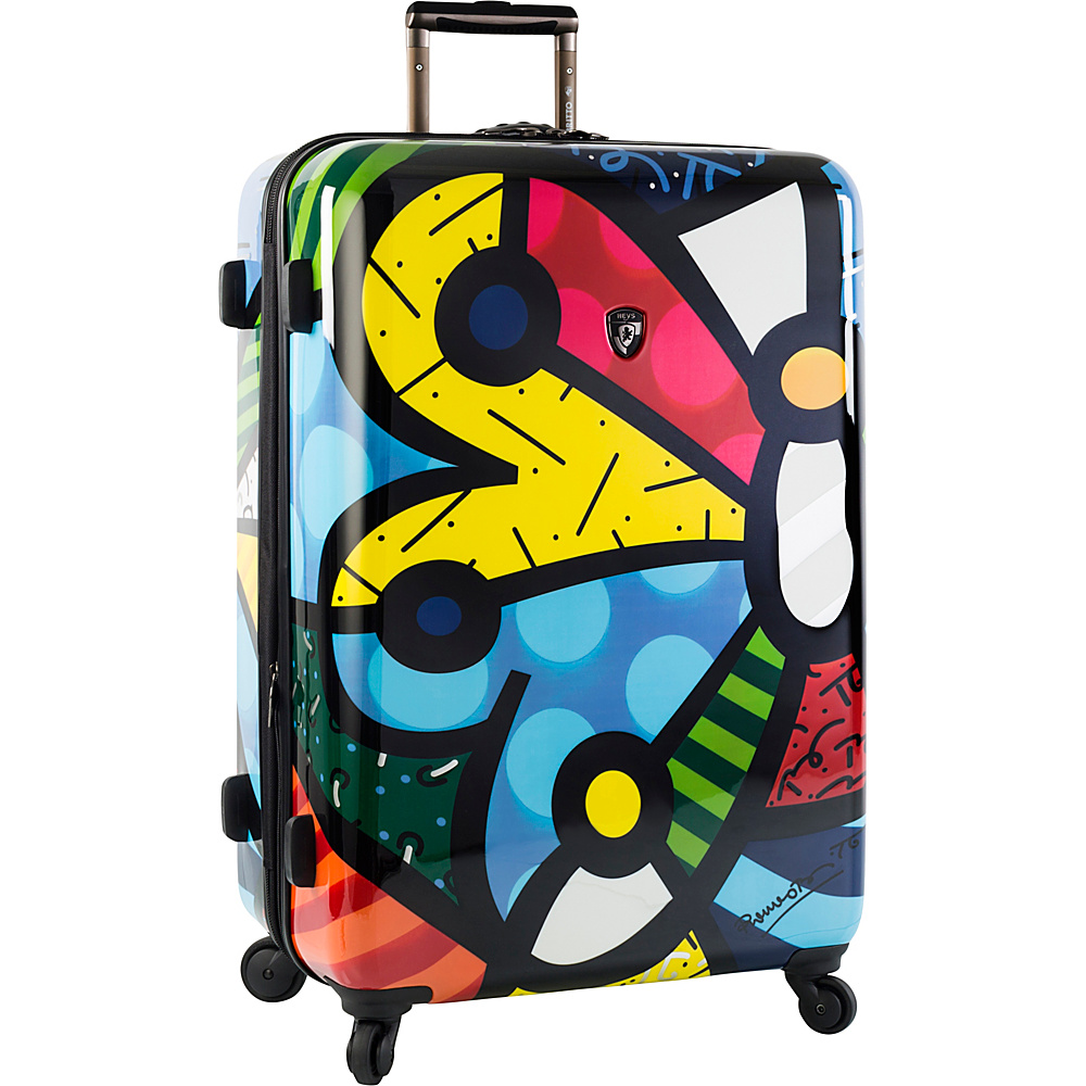 Heys America Britto Butterfly 30 Upright Luggage Multi Britto Butterfly Heys America Hardside Checked