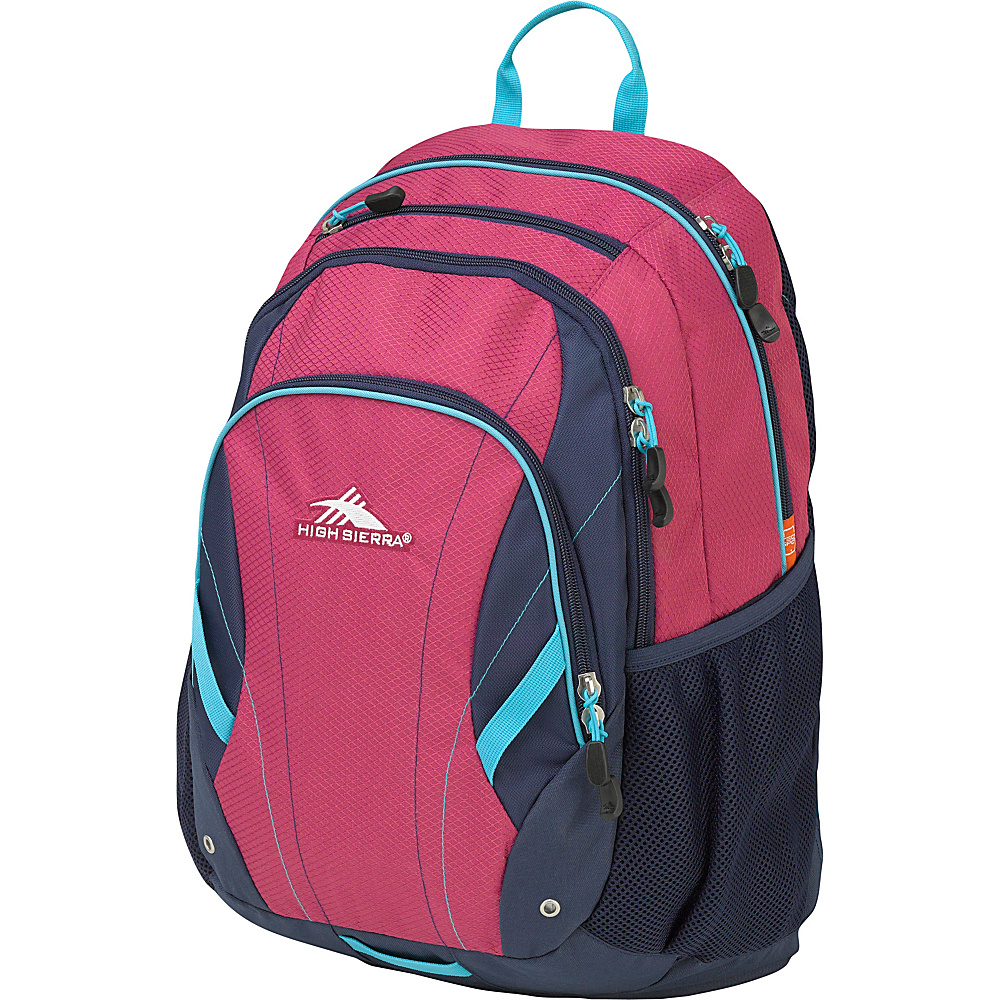 High Sierra Neenah Backpack Razzmatazz True Navy Tropic Teal High Sierra Business Laptop Backpacks