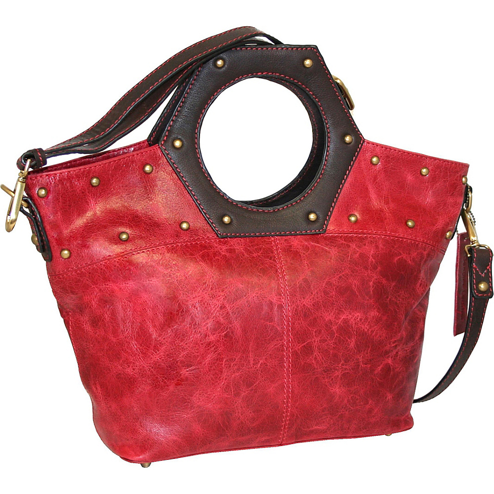 Nino Bossi Cut it Out Red Nino Bossi Leather Handbags