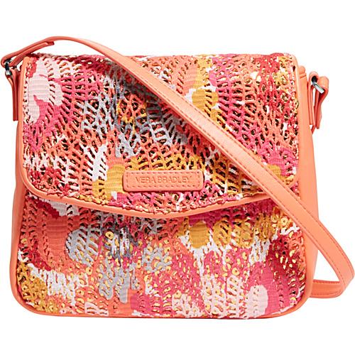 Vera Bradley Summer Sparkle Crossbody Pixie Blooms - Vera Bradley Fabric Handbags