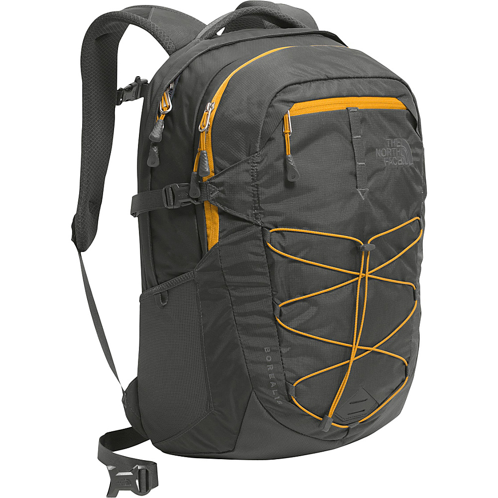 The North Face Borealis Laptop Backpack Asphalt Grey Citrine Yellow The North Face Business Laptop Backpacks
