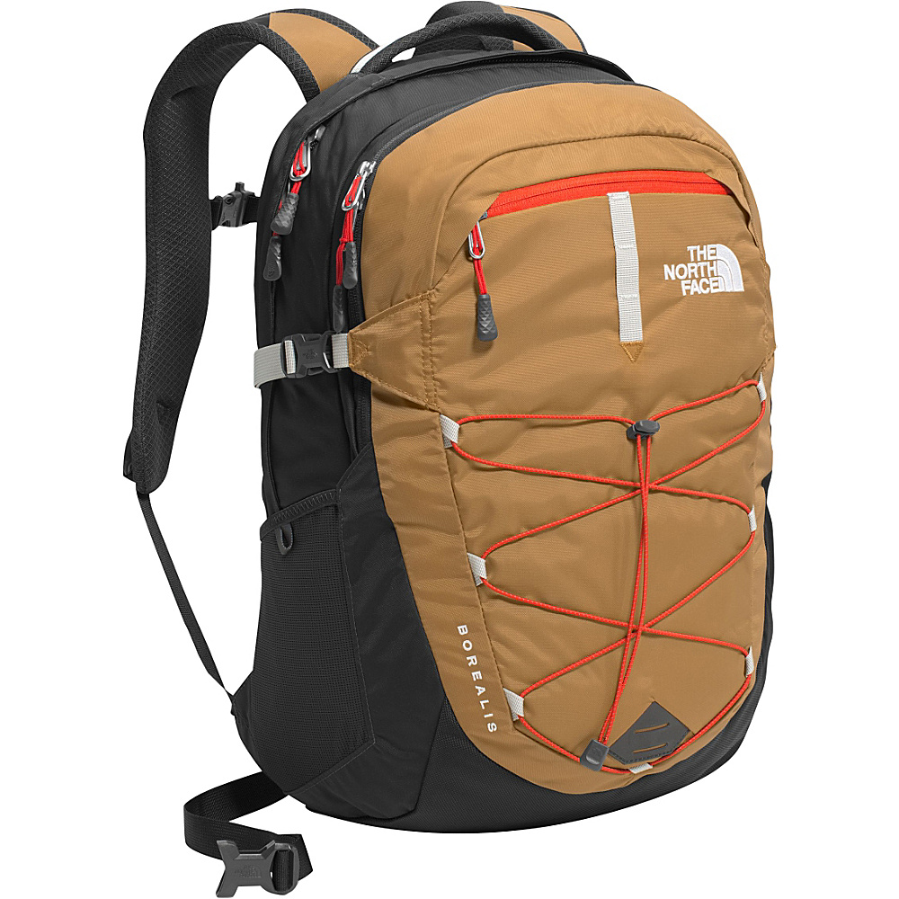 The North Face Borealis Laptop Backpack Dijon Brown Poinciana Orange The North Face Laptop Backpacks