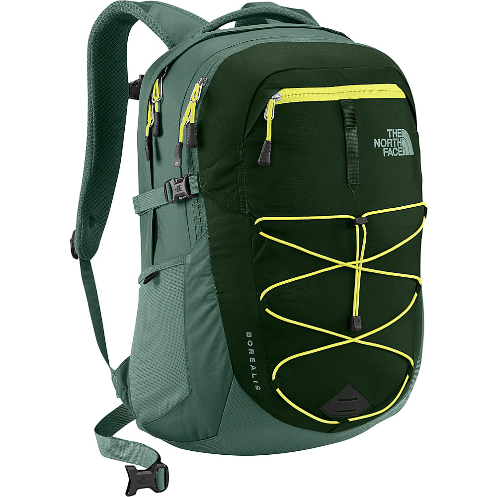 The North Face Borealis Laptop Backpack Thyme Chinois Green The North Face Business Laptop Backpacks