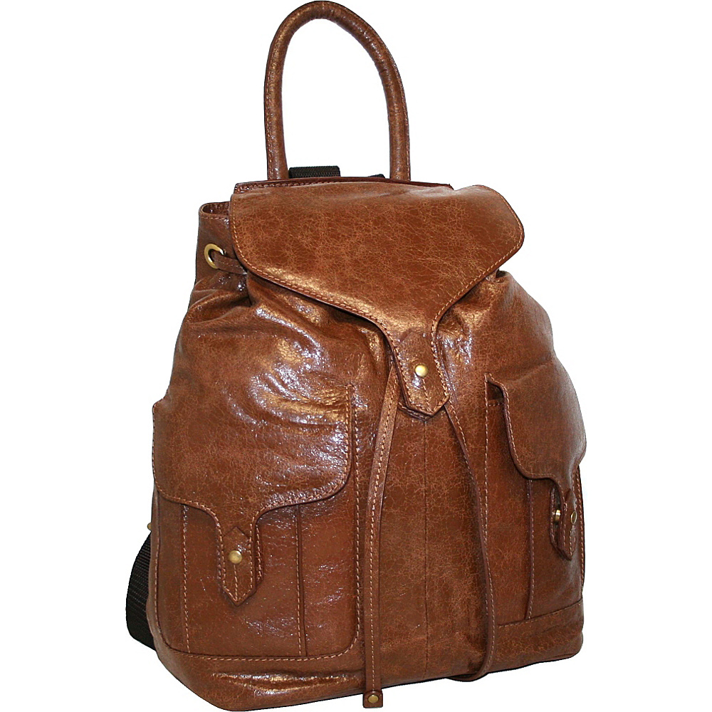 Nino Bossi Carry it All Back Pack for Him and Her Cognac Nino Bossi Everyday Backpacks
