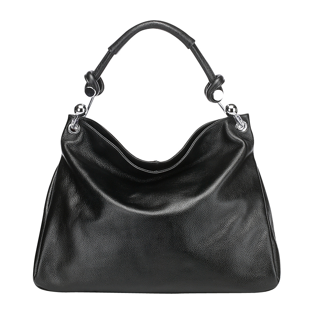 Vicenzo Leather Kimberly Leather Shoulder Handbag Black Vicenzo Leather Leather Handbags