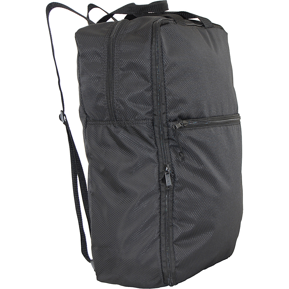 Netpack U Zip Expandable Packable Backpack Black Netpack Everyday Backpacks