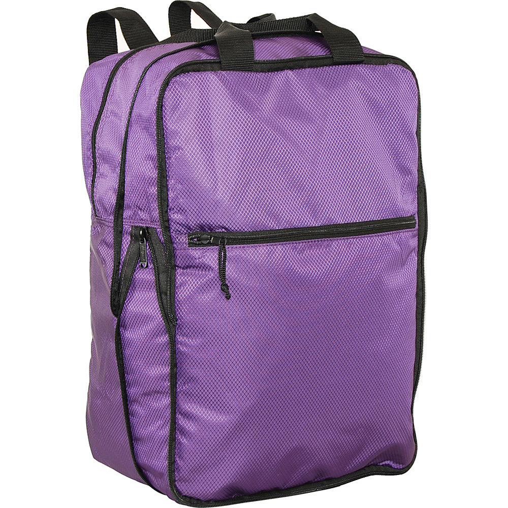 Netpack U Zip Expandable Packable Backpack Purple Netpack Everyday Backpacks