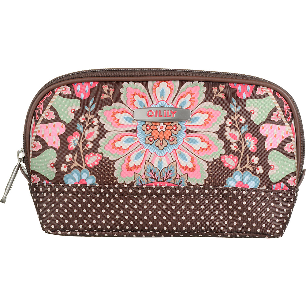 Oilily Travel Small Toiletry Bag Brown Oilily Ladies Cosmetic Bags