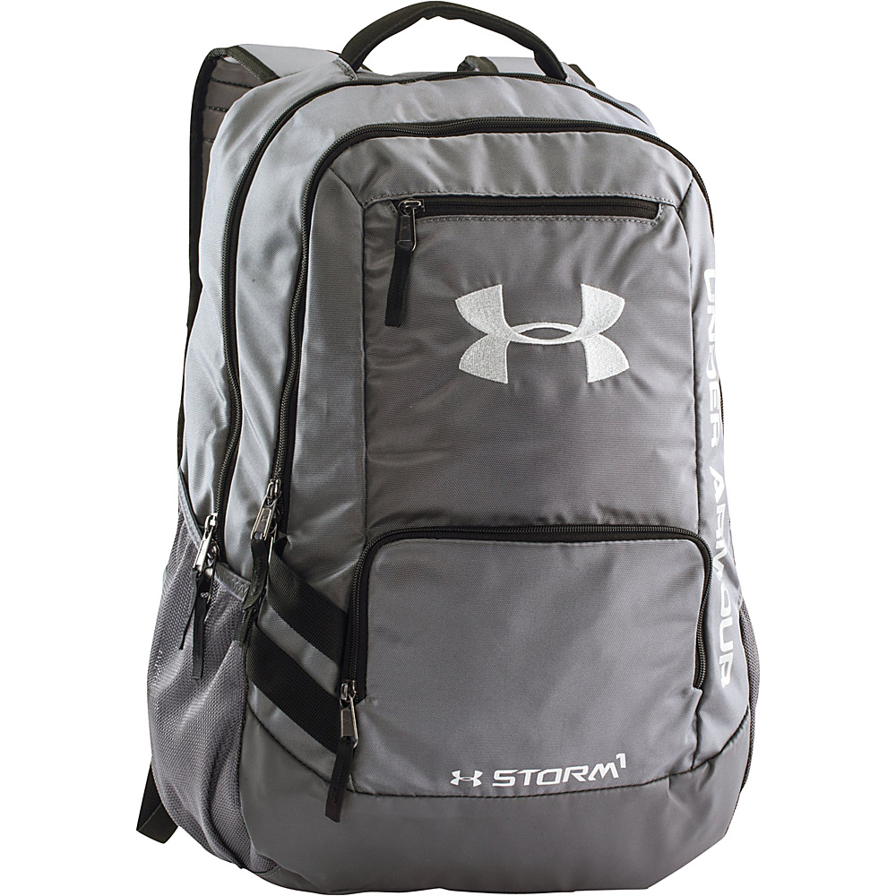 Under Armour Hustle Backpack II Graphite Graphite Silver Under Armour Business Laptop Backpacks