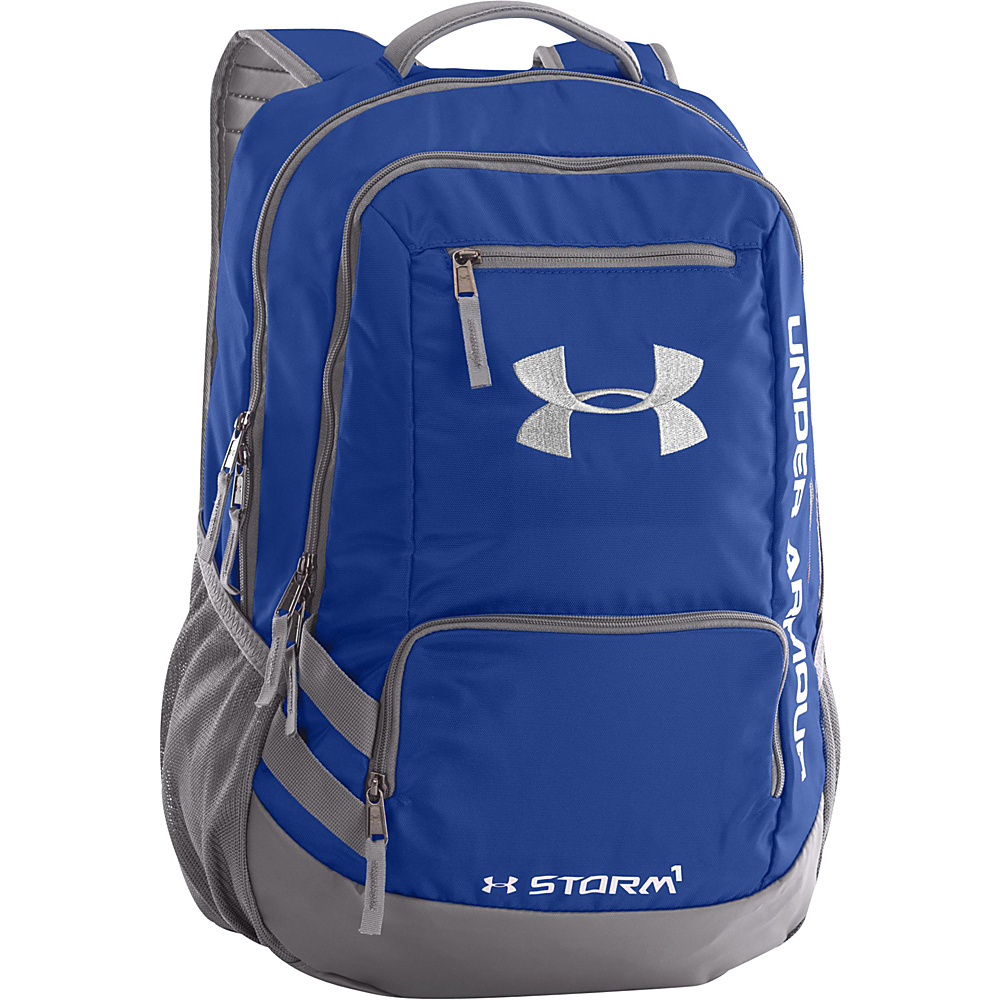 Under Armour Hustle Backpack II Royal Graphite Silver Under Armour Business Laptop Backpacks