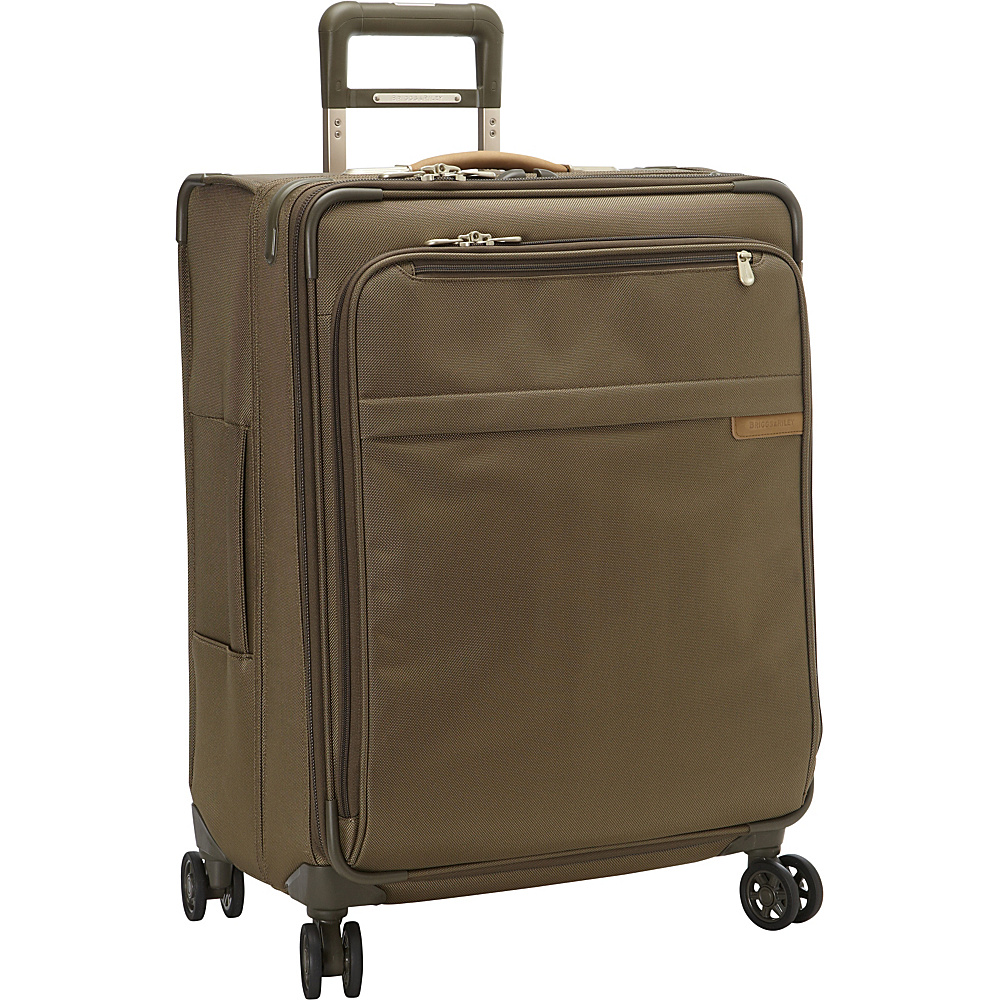 Briggs Riley Baseline CX Medium Expandable Spinner Olive Briggs Riley Softside Checked