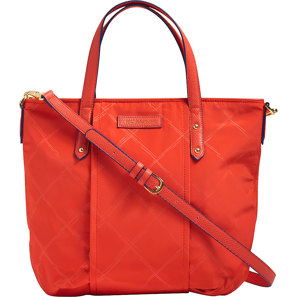 Vera Bradley Preppy Poly Satchel Solids Orange Vera Bradley Fabric Handbags