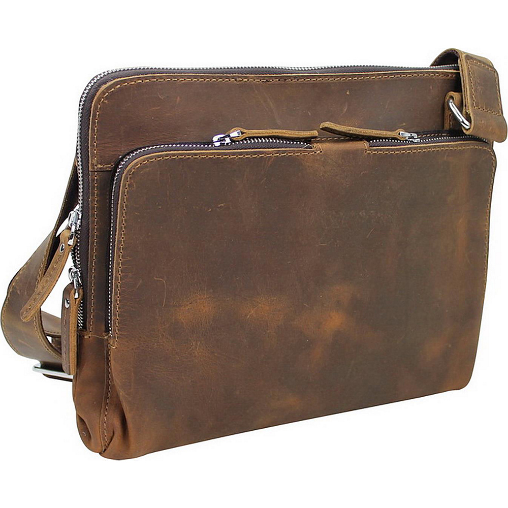 Vagabond Traveler 12.5 Leather Messenger Slim Bag Vintage Brown Vagabond Traveler Messenger Bags