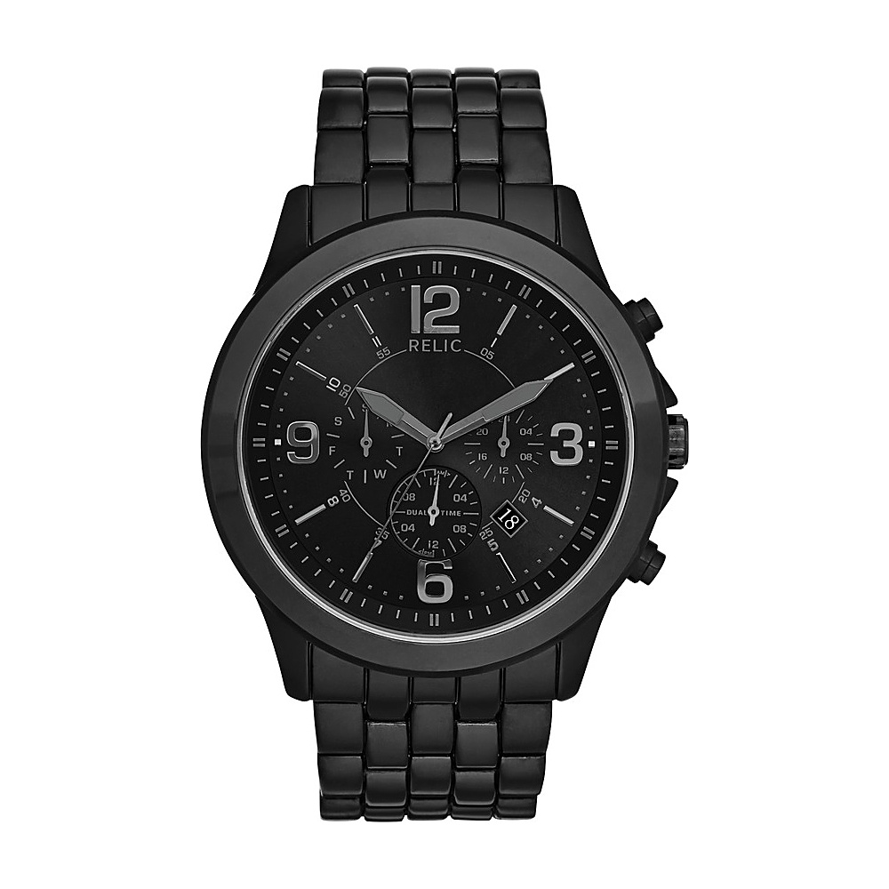 Relic Colby Multifunction Stainless Steel Watch Black Relic Watches