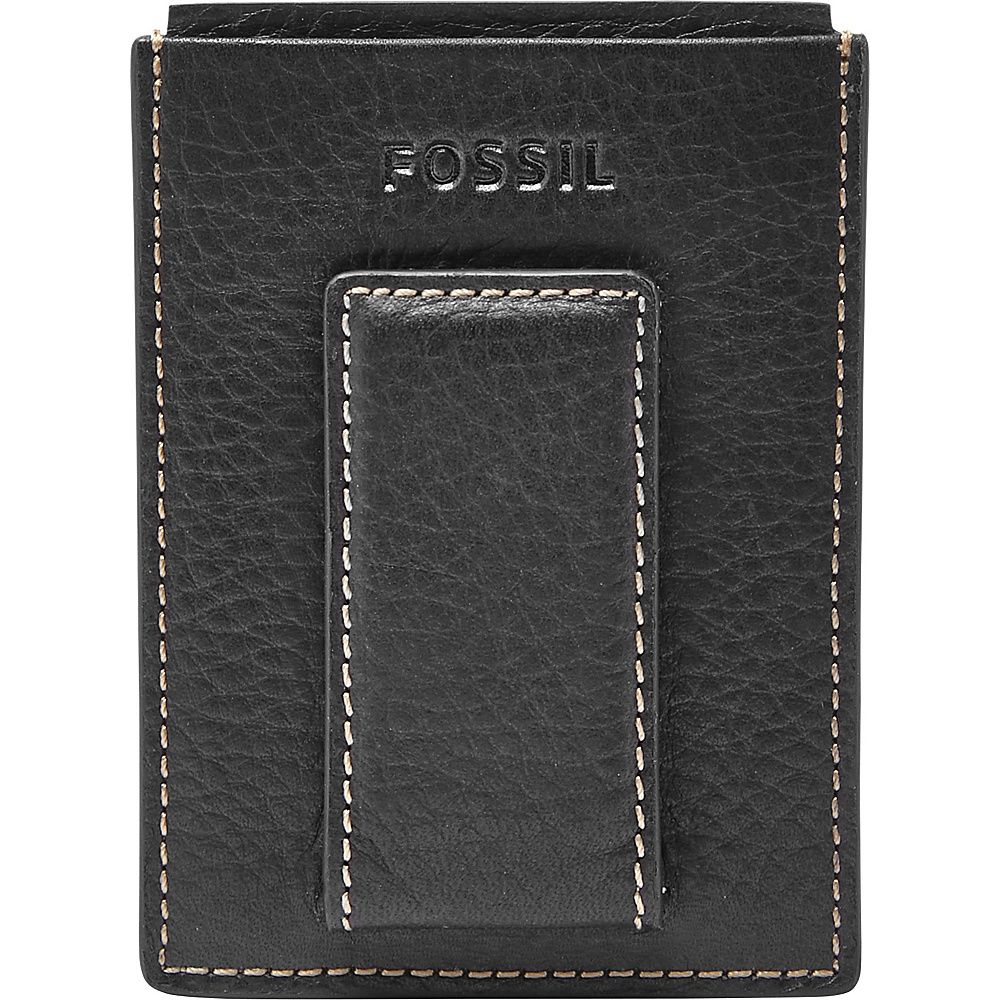 Fossil Lincoln Magnetic Card Case Black Fossil Men s Wallets