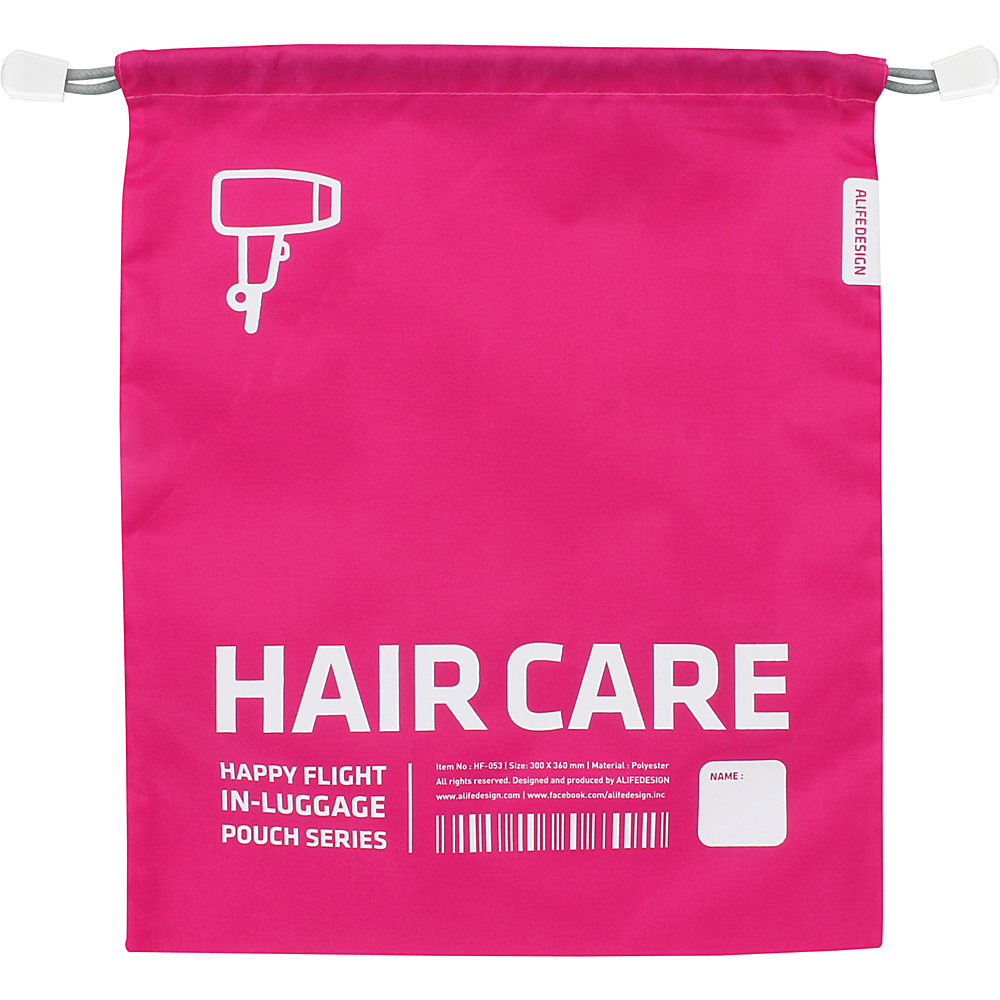 pb travel Alife Design Luggage Hair Pouch Pink pb travel Lightweight packable expandable bags