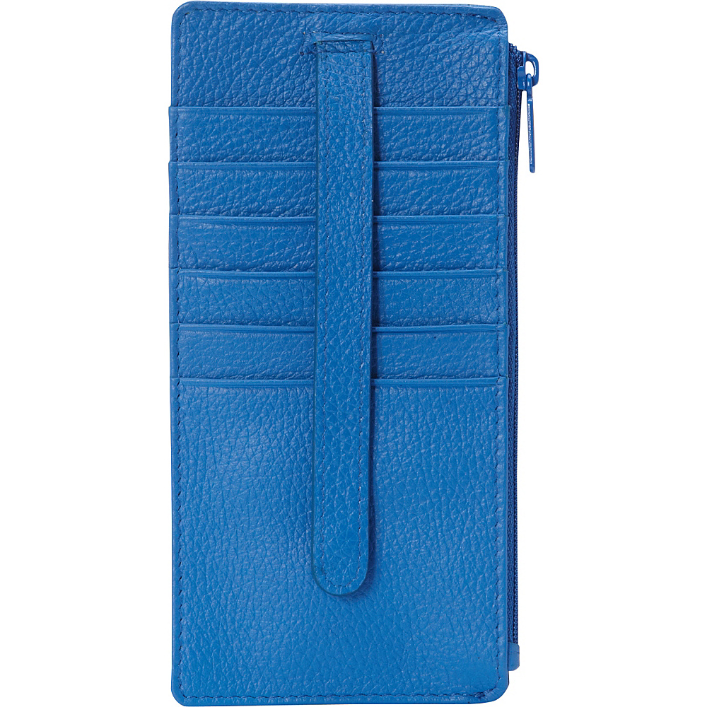 Buxton Hudson Pik Me Up Thin Card Holder Exclusive Colors Strong Blue Buxton Ladies Small Wallets