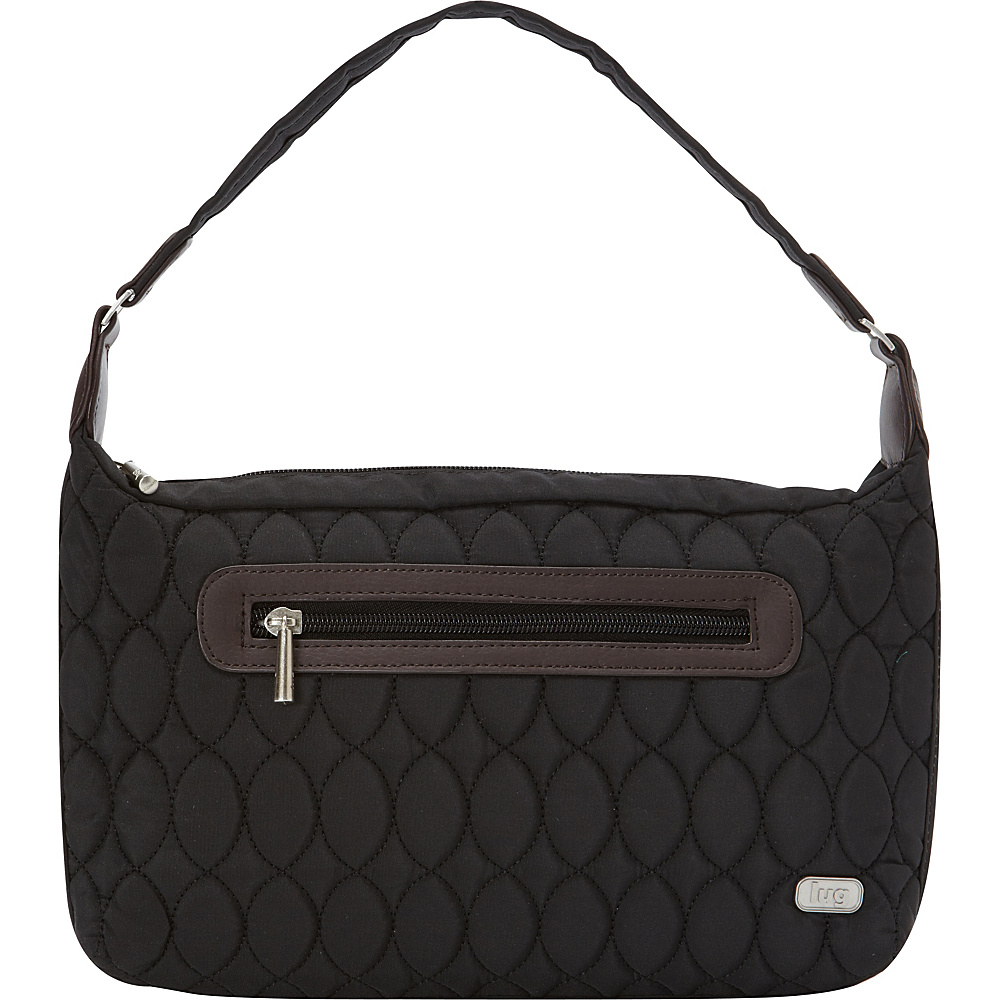 Lug Trotter Shoulder Bag Midnight Black Lug Fabric Handbags