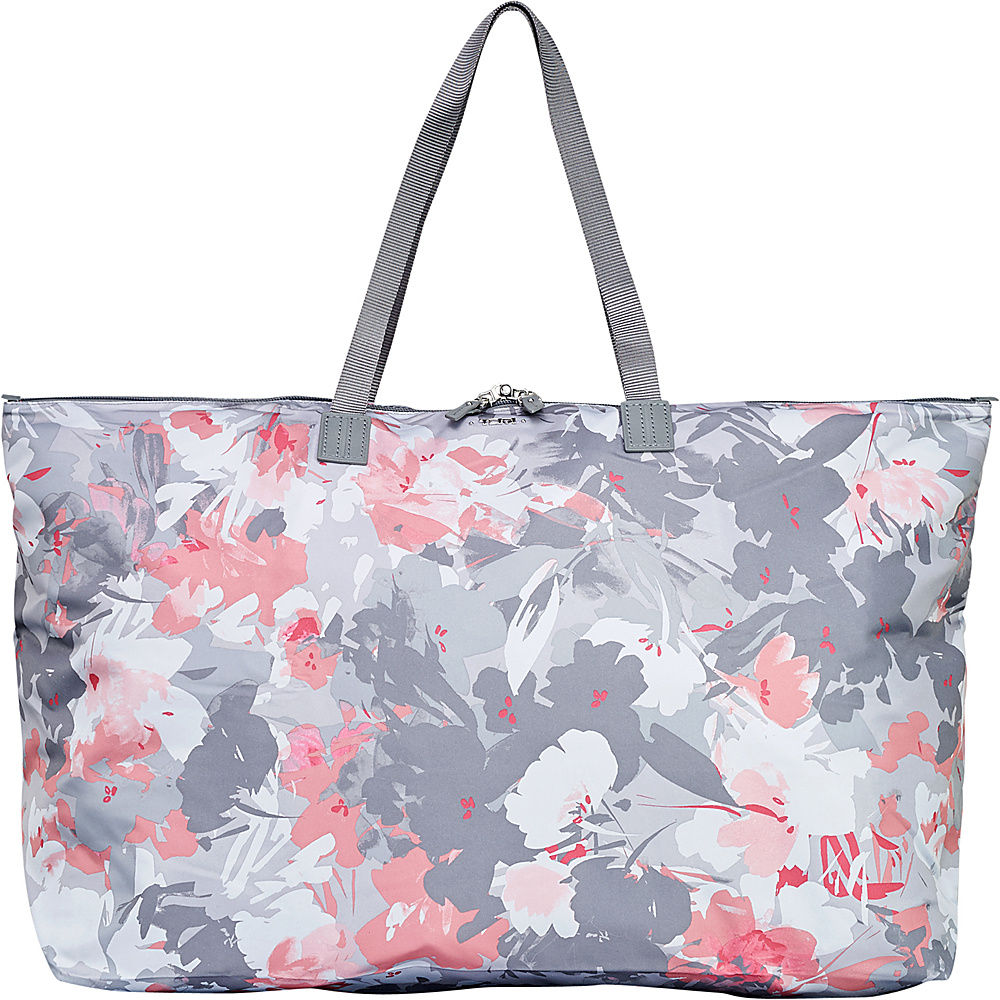 Tumi Voyageur Just in Case Travel Duffel Grey Floral Print - Tumi Luggage Totes and Satchels