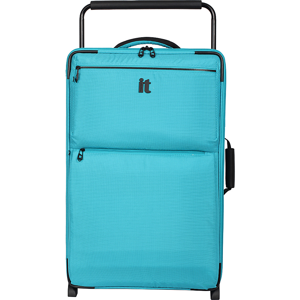 it luggage Worlds Lightest Los Angeles 2 Wheel 29.3 inch Upright Turquoise 2 Tone it luggage Large Rolling Luggage